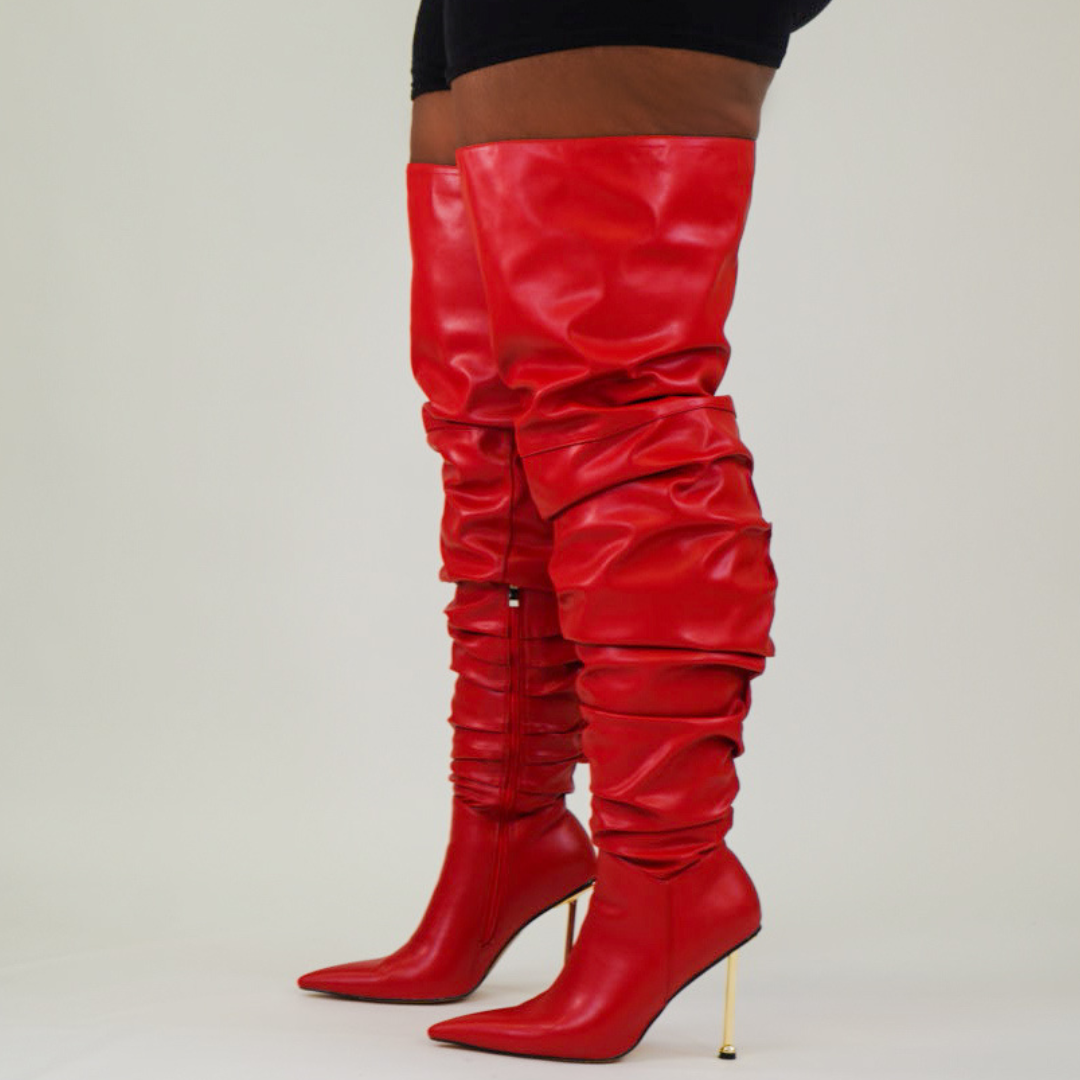 Shondra Thigh High Red